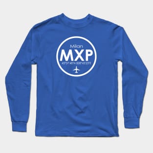 MXP, Milan Malpensa Airport, Italy Long Sleeve T-Shirt